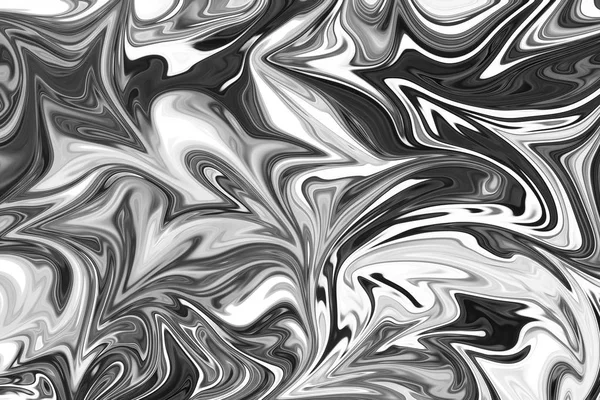 Abstract Gray Black White Marble Ink Patroon Achtergrond Liquify Abstracte — Stockfoto