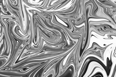 Soyut Gri Siyah ve Beyaz Mermer mürekkep desenli arka plan. Soyut Deseni Siyah, Beyaz, Gri Grafik Renk Sanatı Biçimi ile Sıvılaştır