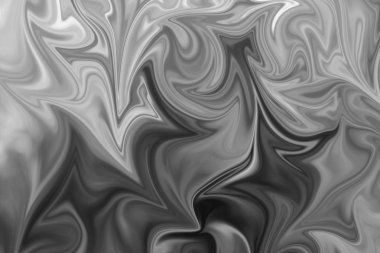 Soyut Gri Siyah ve Beyaz Mermer mürekkep desenli arka plan. Soyut Deseni Siyah, Beyaz, Gri Grafik Renk Sanatı Biçimi ile Sıvılaştır