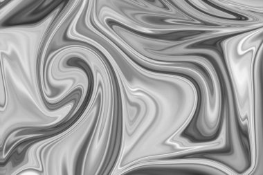 Soyut Gri Siyah ve Beyaz Mermer mürekkep desenli arka plan. Soyut Deseni Siyah, Beyaz, Gri Grafik Renk Sanatı Biçimi ile Sıvılaştır