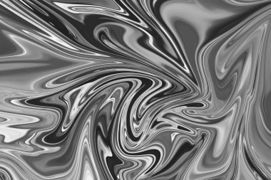 Soyut Gri Siyah ve Beyaz Mermer mürekkep desenli arka plan. Soyut Deseni Siyah, Beyaz, Gri Grafik Renk Sanatı Biçimi ile Sıvılaştır