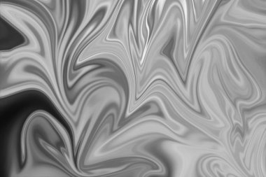 Soyut Gri Siyah ve Beyaz Mermer mürekkep desenli arka plan. Soyut Deseni Siyah, Beyaz, Gri Grafik Renk Sanatı Biçimi ile Sıvılaştır