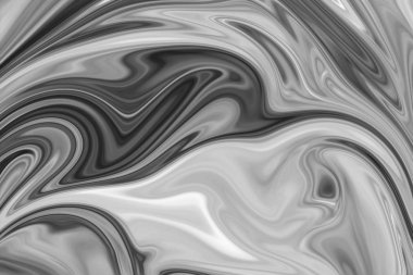 Soyut Gri Siyah ve Beyaz Mermer mürekkep desenli arka plan. Soyut Deseni Siyah, Beyaz, Gri Grafik Renk Sanatı Biçimi ile Sıvılaştır