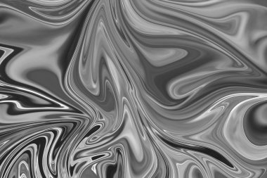 Soyut Gri Siyah ve Beyaz Mermer mürekkep desenli arka plan. Soyut Deseni Siyah, Beyaz, Gri Grafik Renk Sanatı Biçimi ile Sıvılaştır