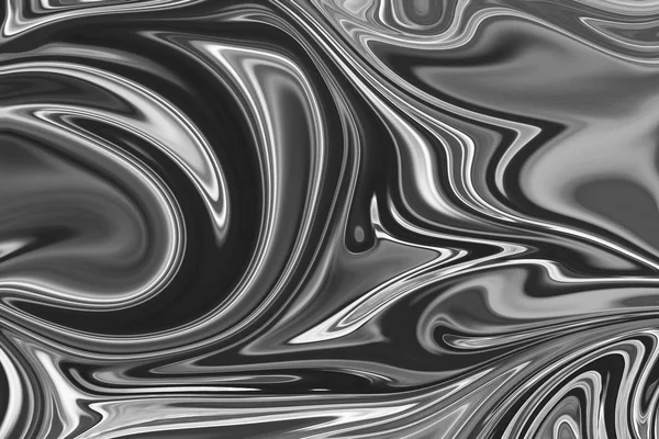 Abstract Gray Black White Marble Ink Patroon Achtergrond Liquify Abstracte — Stockfoto