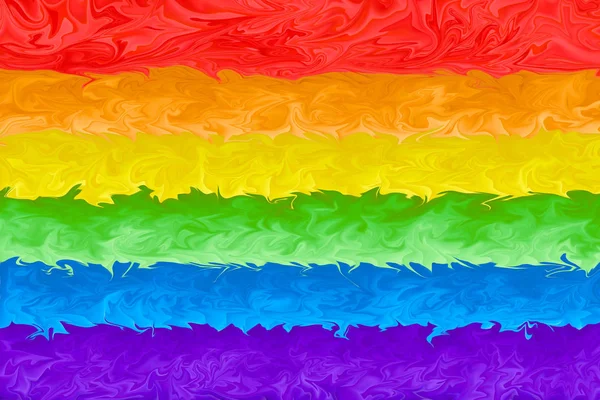 Motion Blurred Picture Gay Rainbow Flag Pride Parade Concept Lgbt — Stock Photo, Image