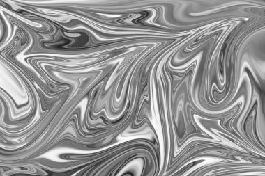 Soyut Gri Siyah ve Beyaz Mermer mürekkep desenli arka plan. Soyut Deseni Siyah, Beyaz, Gri Grafik Renk Sanatı Biçimi ile Sıvılaştır