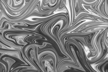 Soyut Gri Siyah ve Beyaz Mermer mürekkep desenli arka plan. Soyut Deseni Siyah, Beyaz, Gri Grafik Renk Sanatı Biçimi ile Sıvılaştır