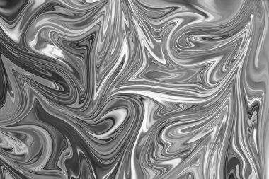 Soyut Gri Siyah ve Beyaz Mermer mürekkep desenli arka plan. Soyut Deseni Siyah, Beyaz, Gri Grafik Renk Sanatı Biçimi ile Sıvılaştır