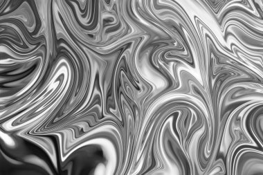 Soyut Gri Siyah ve Beyaz Mermer mürekkep desenli arka plan. Soyut Deseni Siyah, Beyaz, Gri Grafik Renk Sanatı Biçimi ile Sıvılaştır