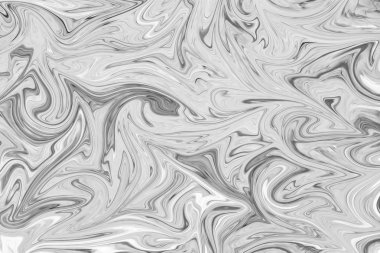 Soyut Gri Siyah ve Beyaz Mermer mürekkep desenli arka plan. Soyut Deseni Siyah, Beyaz, Gri Grafik Renk Sanatı Biçimi ile Sıvılaştır