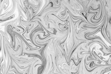 Soyut Gri Siyah ve Beyaz Mermer mürekkep desenli arka plan. Soyut Deseni Siyah, Beyaz, Gri Grafik Renk Sanatı Biçimi ile Sıvılaştır