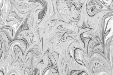 Soyut Gri Siyah ve Beyaz Mermer mürekkep desenli arka plan. Soyut Deseni Siyah, Beyaz, Gri Grafik Renk Sanatı Biçimi ile Sıvılaştır