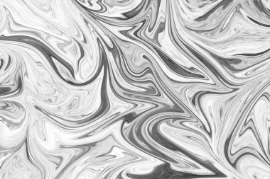 Soyut Gri Siyah ve Beyaz Mermer mürekkep desenli arka plan. Soyut Deseni Siyah, Beyaz, Gri Grafik Renk Sanatı Biçimi ile Sıvılaştır