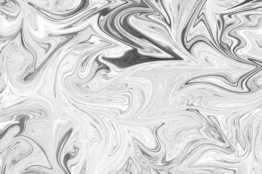 Soyut Gri Siyah ve Beyaz Mermer mürekkep desenli arka plan. Soyut Deseni Siyah, Beyaz, Gri Grafik Renk Sanatı Biçimi ile Sıvılaştır
