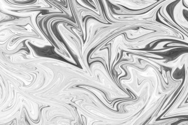 Soyut Gri Siyah ve Beyaz Mermer mürekkep desenli arka plan. Soyut Deseni Siyah, Beyaz, Gri Grafik Renk Sanatı Biçimi ile Sıvılaştır