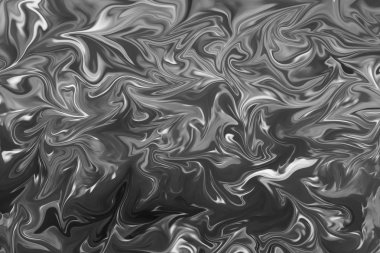 Soyut Gri Siyah ve Beyaz Mermer mürekkep desenli arka plan. Soyut Deseni Siyah, Beyaz, Gri Grafik Renk Sanatı Biçimi ile Sıvılaştır