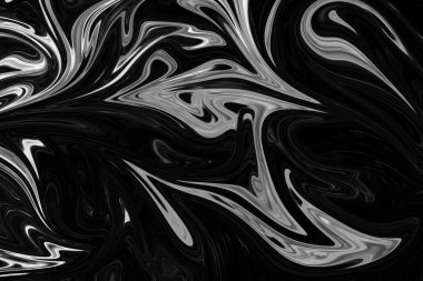 Soyut Gri Siyah ve Beyaz Mermer mürekkep desenli arka plan. Soyut Deseni Siyah, Beyaz, Gri Grafik Renk Sanatı Biçimi ile Sıvılaştır