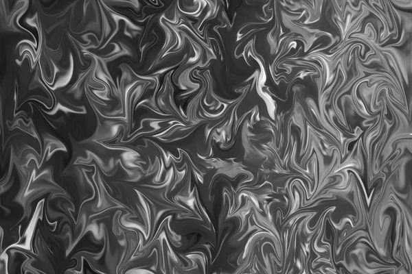 Abstract Gray Black White Marble Ink Patroon Achtergrond Liquify Abstracte — Stockfoto