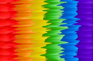 Gurur geçit töreni sırasında bir eşcinsel gökkuşağı bayrağı bulanık sinema. Lgbt hakları kavramı