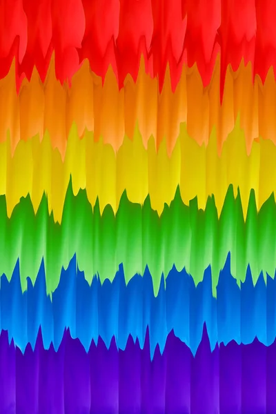 Imagen Borrosa Movimiento Una Bandera Arco Iris Gay Durante Desfile — Foto de Stock