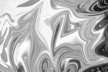 Soyut Gri Siyah ve Beyaz Mermer mürekkep desenli arka plan. Soyut Deseni Siyah, Beyaz, Gri Grafik Renk Sanatı Biçimi ile Sıvılaştır