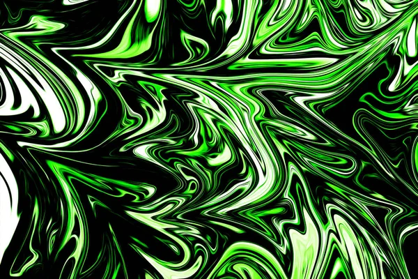 Liquify Abstract Pattern Ufo Green Black Graphics Color Art Form — стоковое фото