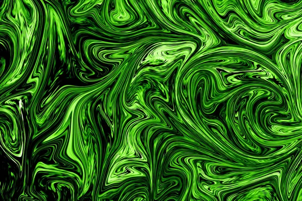 Skraplanie Abstrakcja Szablon Ufo Zielony Czarny Grafika Kolor Formy Sztuki — Zdjęcie stockowe