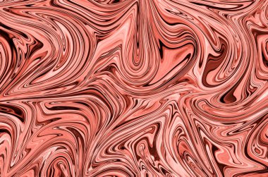 Soyut model yaşam mercan grafik renk sanat formu ile. Sıvı akışı ile dijital arka plan