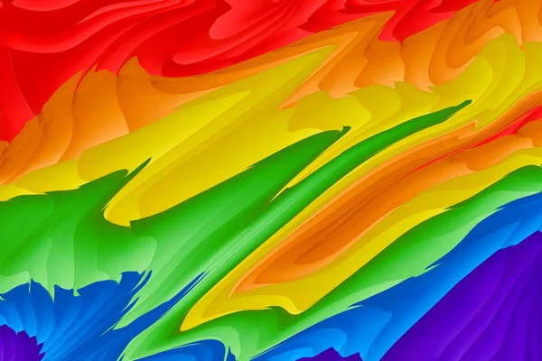 Résumé Peinture Liquide Arrière Plan Aquarelle Rainbow Dessiné Main Texture — Photo