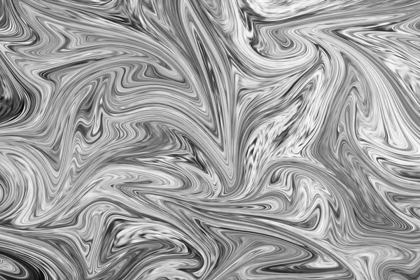 Abstraktní šedá černá a bílá mramorová inkoustu vzor pozadí. Kapalné abstraktní vzor s černou, bílá, šedá grafika barevná umělecká forma. — Stock fotografie