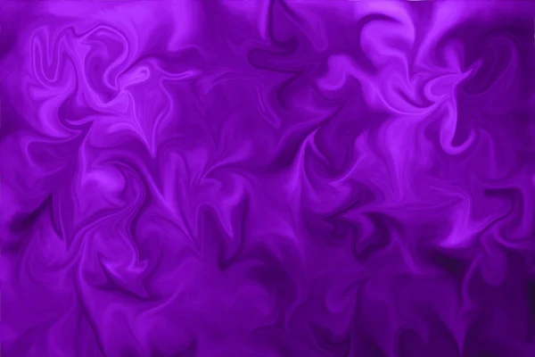 液体抽象图案与质子紫色图形色彩艺术形式 具有质子紫色抽象液体流动的数字背景 — 图库照片