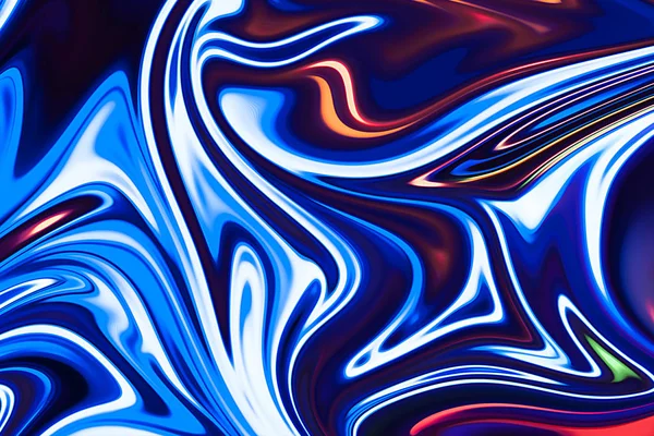 Soyut model Neon ışık grafik renk sanat formu ile. Liquifying akışı ile dijital arka plan