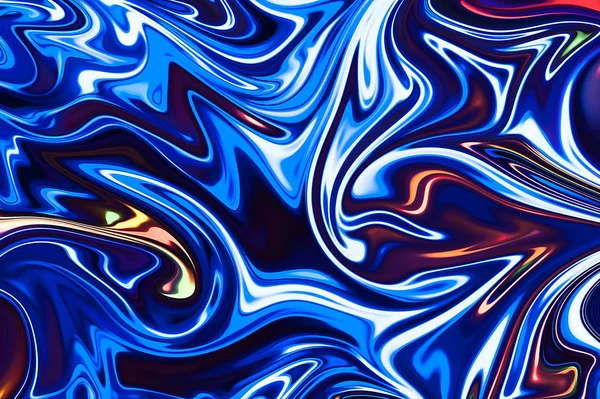 Soyut model Neon ışık grafik renk sanat formu ile. Liquifying akışı ile dijital arka plan
