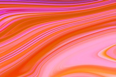 Renk sanat formu soyut mermer model yaşam mercan, pembe, sarı ve mor. Soyut sıvı akışı ile dijital arka plan.