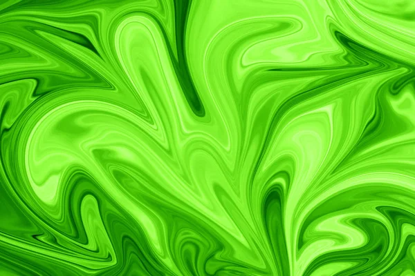 Patrón Abstracto Líquido Con Forma Arte Color Gráficos Verdes Negros —  Fotos de Stock