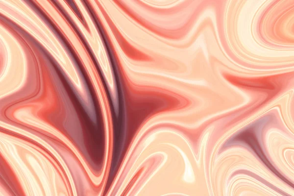 Modello di arte moderna. Modello di marmo astratto liquido con corallo vivente, rosa, giallo e viola forma d'arte di colore. Sfondo digitale con flusso liquido astratto — Foto Stock