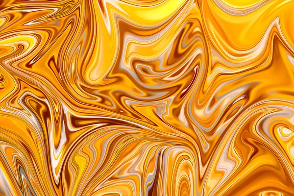 Moderní Umění Vzor Kapalné Abstraktní Vzor Gold Žlutá Černá Grafika — Stock fotografie