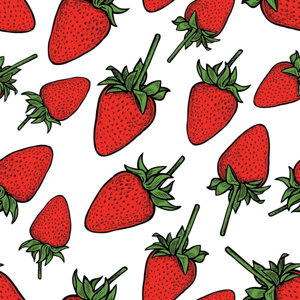 Olgun çilek vektör desen