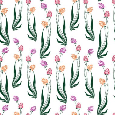 Vektör arka plan dekoratif yonca