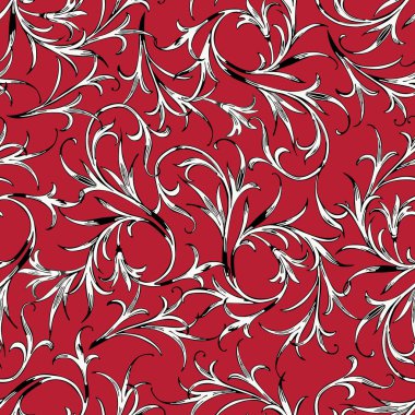 Vektör arka plan dekoratif bitkilerin