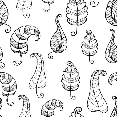 muhteşem yaprakların seamless modeli