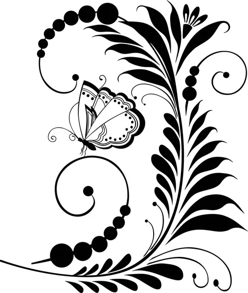 Векторне Зображення Декоративної Квітки Метелика — стоковий вектор
