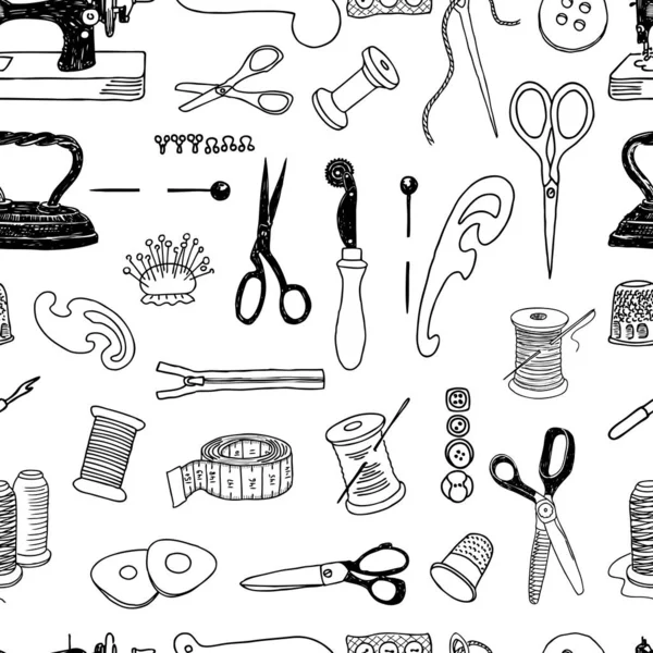 Dikiş için aletlerin kusursuz arka planı