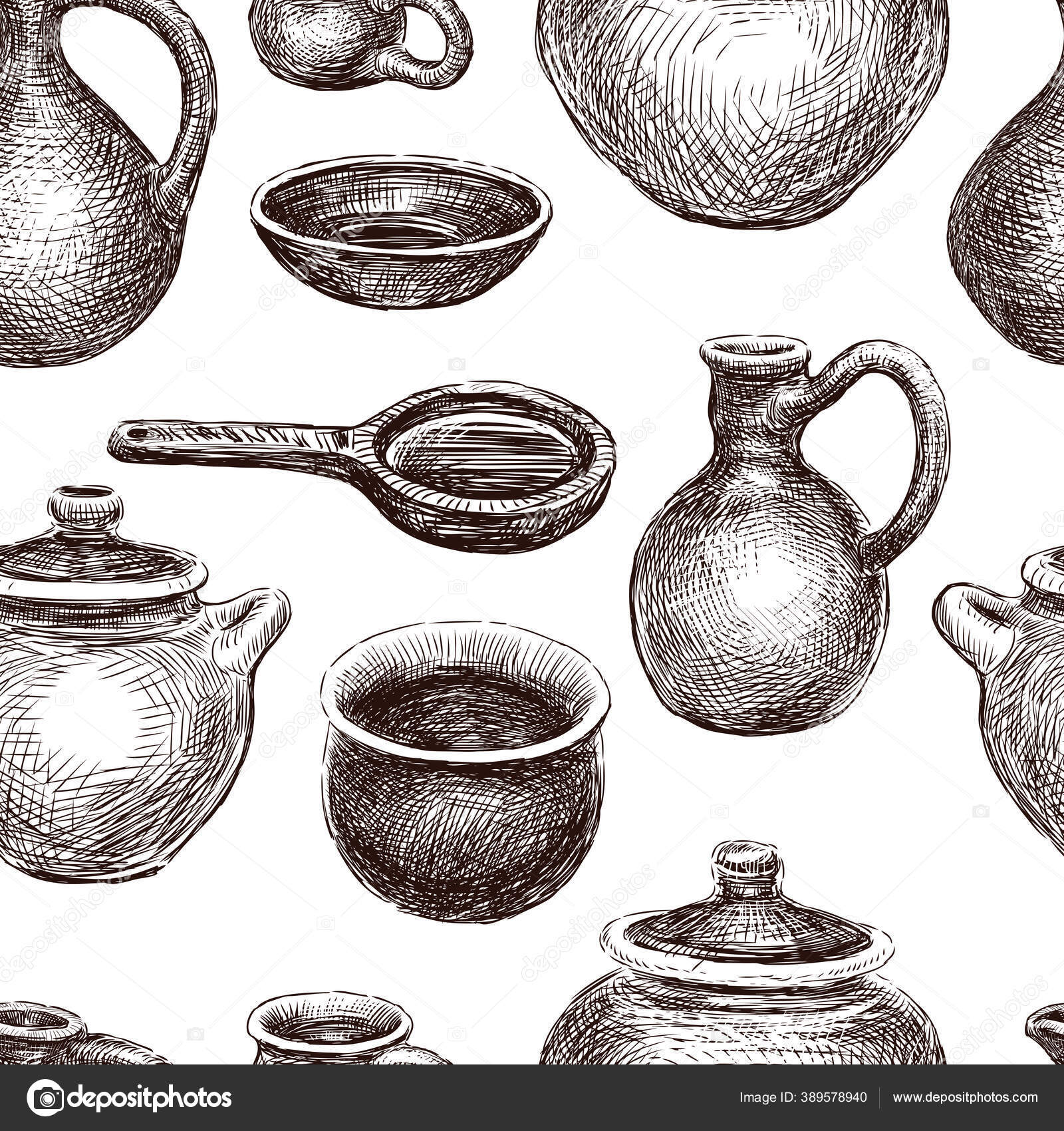 Pottery sketches on Pinterest