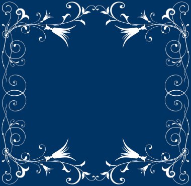 Çiçek tomurcuklarıyla süslü çiçek dallarından çerçeveli vektör tebrik kartı