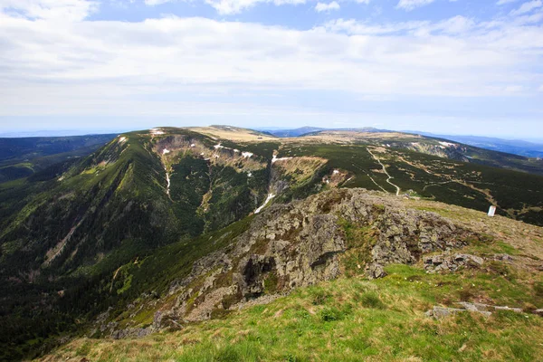 Schneekoppe Snezka, nie ka — Stock Fotó