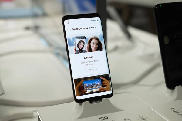 Chiang Mai Thaiföld Mar 2018 Newely Elindított Samsung Galaxy Plusz — Stock Fotó