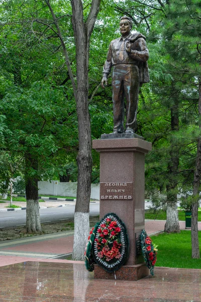 Leonid Brejnev bir anıt — Stok fotoğraf