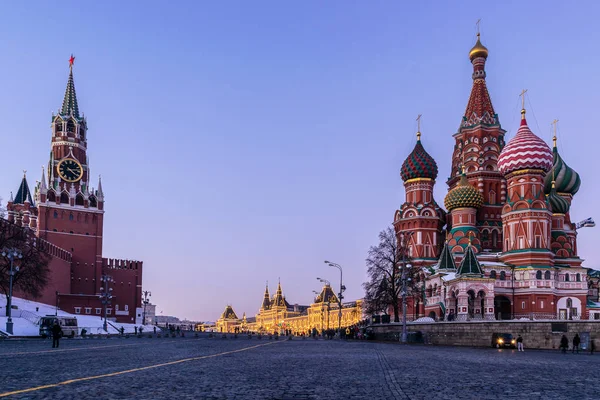 Widok z Kremla, Wasyla, Moskorieckij i — Zdjęcie stockowe
